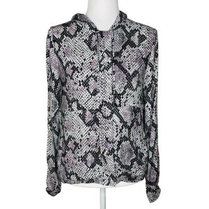 Chaser Snakeskin Print Full Zip Hooded Jacket‎ Size XS